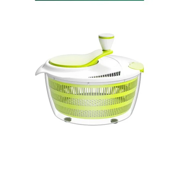 Smile mom Salad Spinner Large Lettuce Kitchen Gadgets, 4QT, Green - Picture 2 of 5